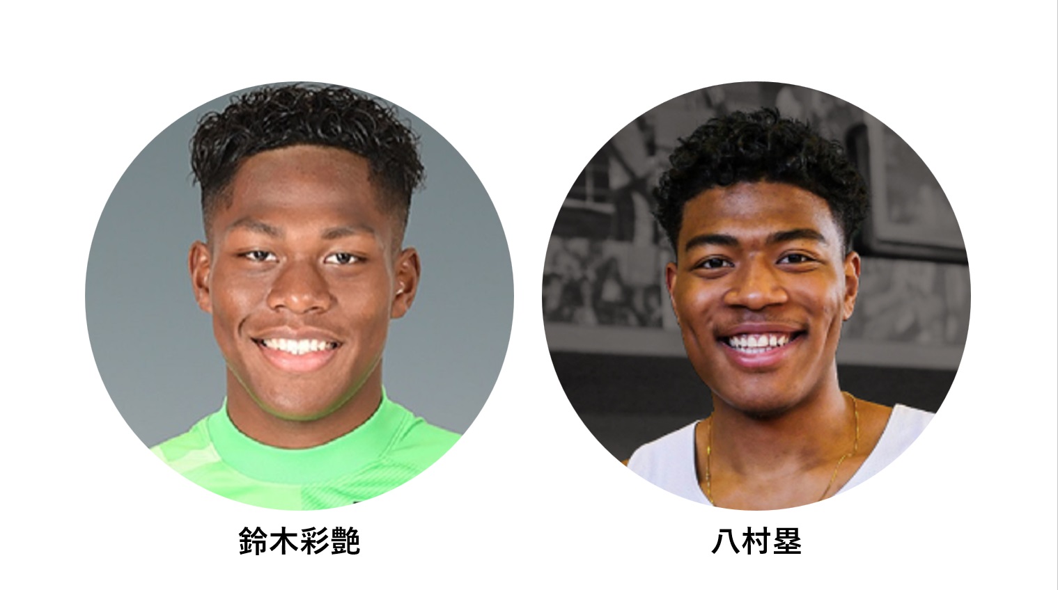 鈴木 彩艶・八村塁