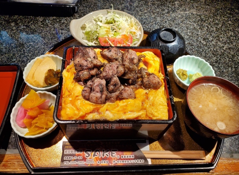 地鶏焼き親子丼定食